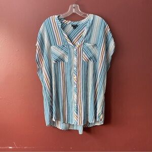 Torrid Multicolor Striped Top